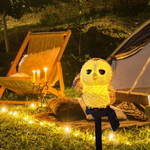 Cute Owl Solar Garden Lights - Brown Owl Stake Lights (Set of 2)