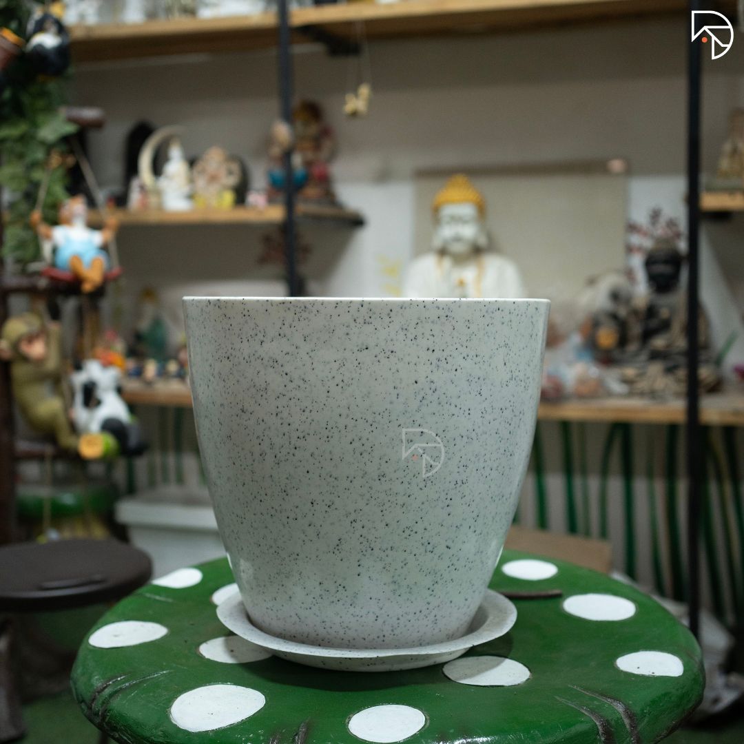 Indoor Unbreakable Pot & Planter, Luxury look, Roto Fiber Moulded pot