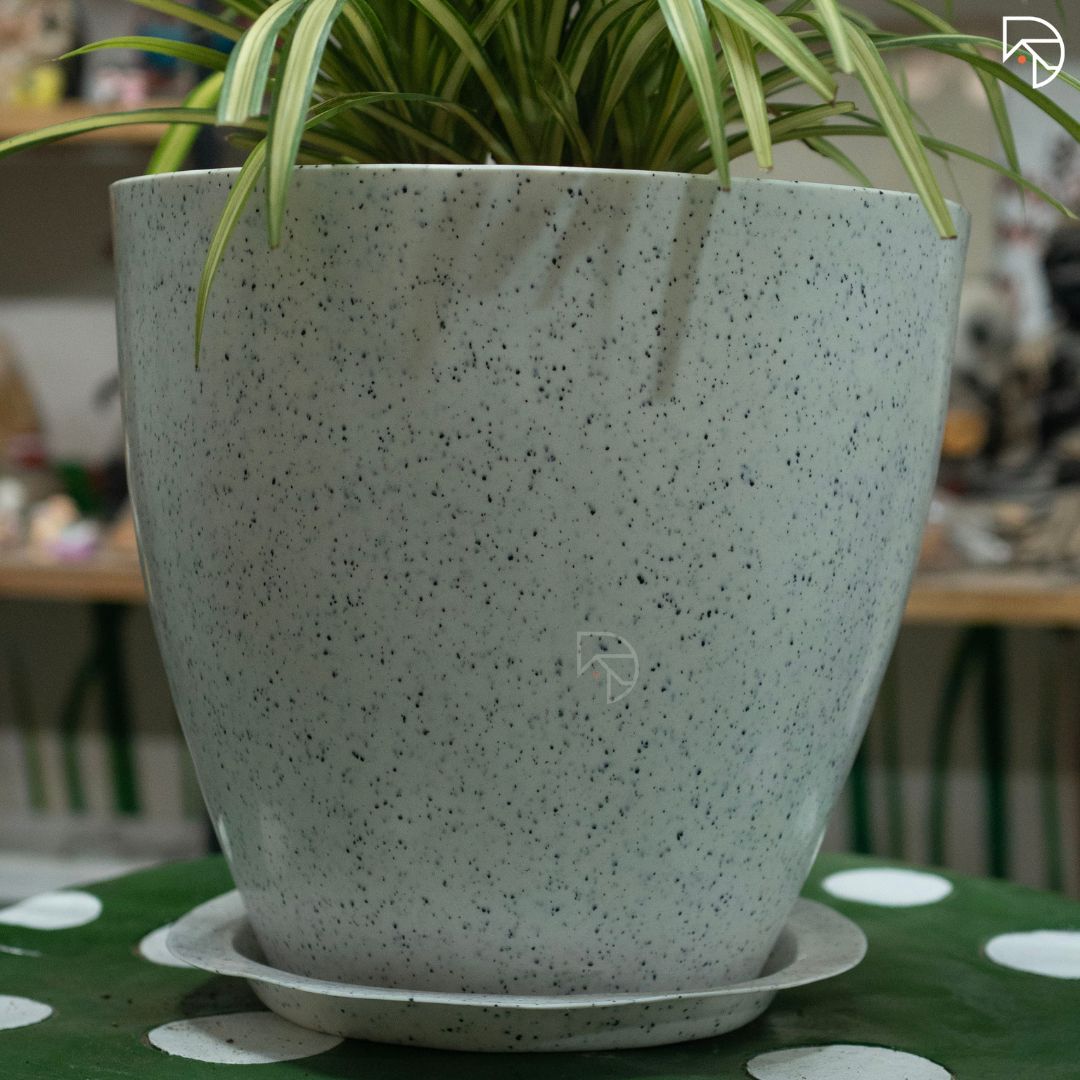 Indoor Unbreakable Pot & Planter, Luxury look, Roto Fiber Moulded pot