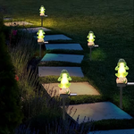 Frog Solar Garden Lights - Meditating Frog Stake Lights (Set of 2)