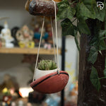 Hanging Smiley Face Planter with Basketball for Gift Balcony decor Home Decor