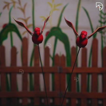 Flying Parrot Garden Stake