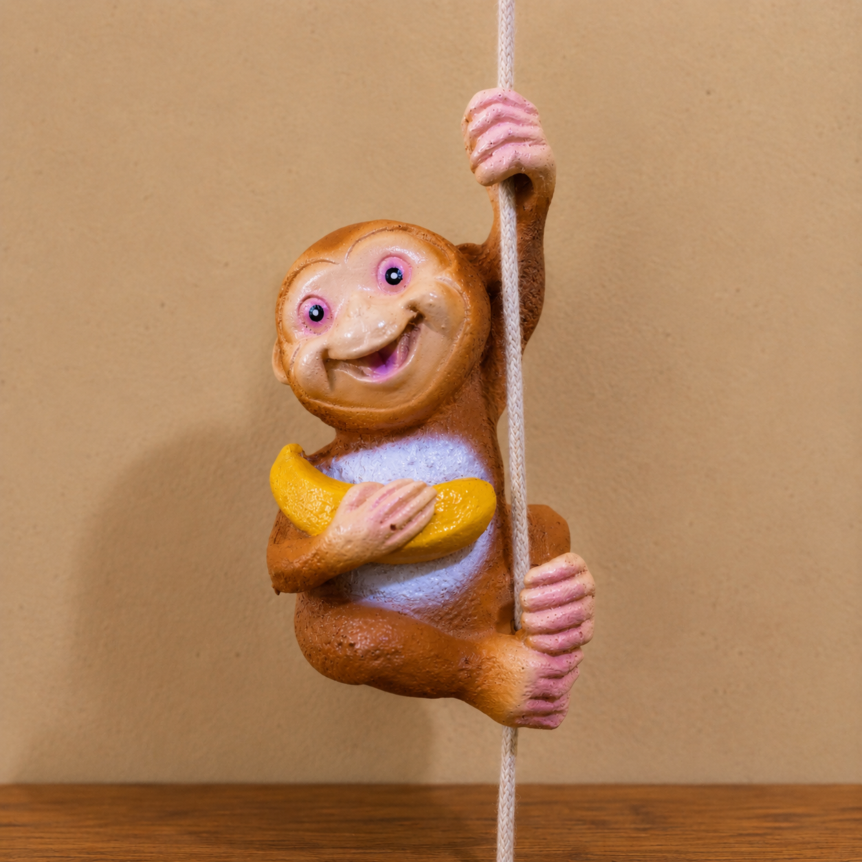 Hanging Monkey on String for Garden Decor