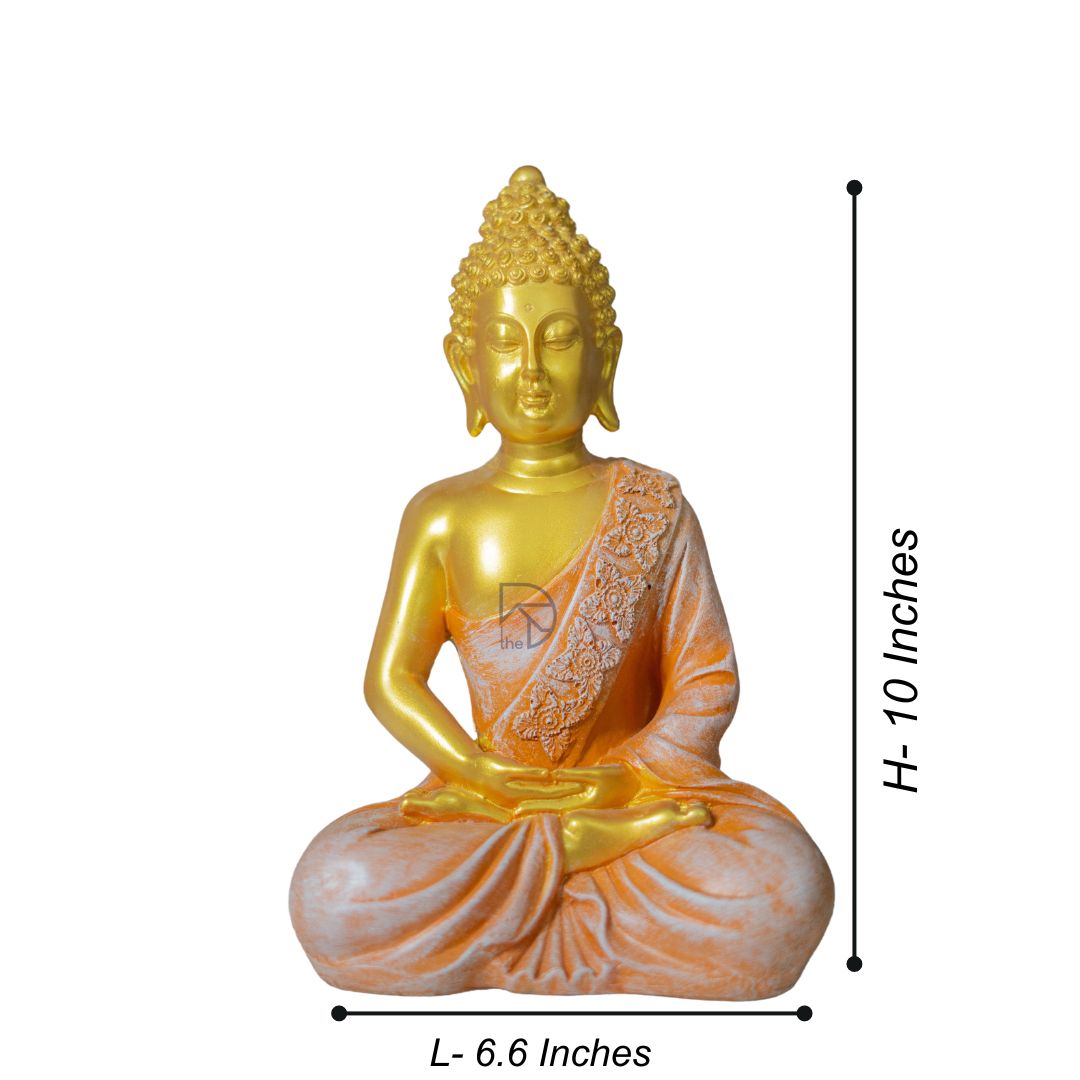 Meditating Buddha Statue (Golden)