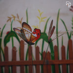 Rainbow Butterfly Garden Stake — Decorative Fluttering Butterfly for Garden & Lawn