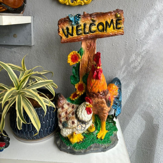 Welcome Cock Statue