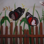 Rainbow Butterfly Garden Stake — Decorative Fluttering Butterfly for Garden & Lawn