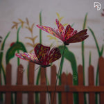 Rainbow Butterfly Garden Stake — Decorative Fluttering Butterfly for Garden & Lawn