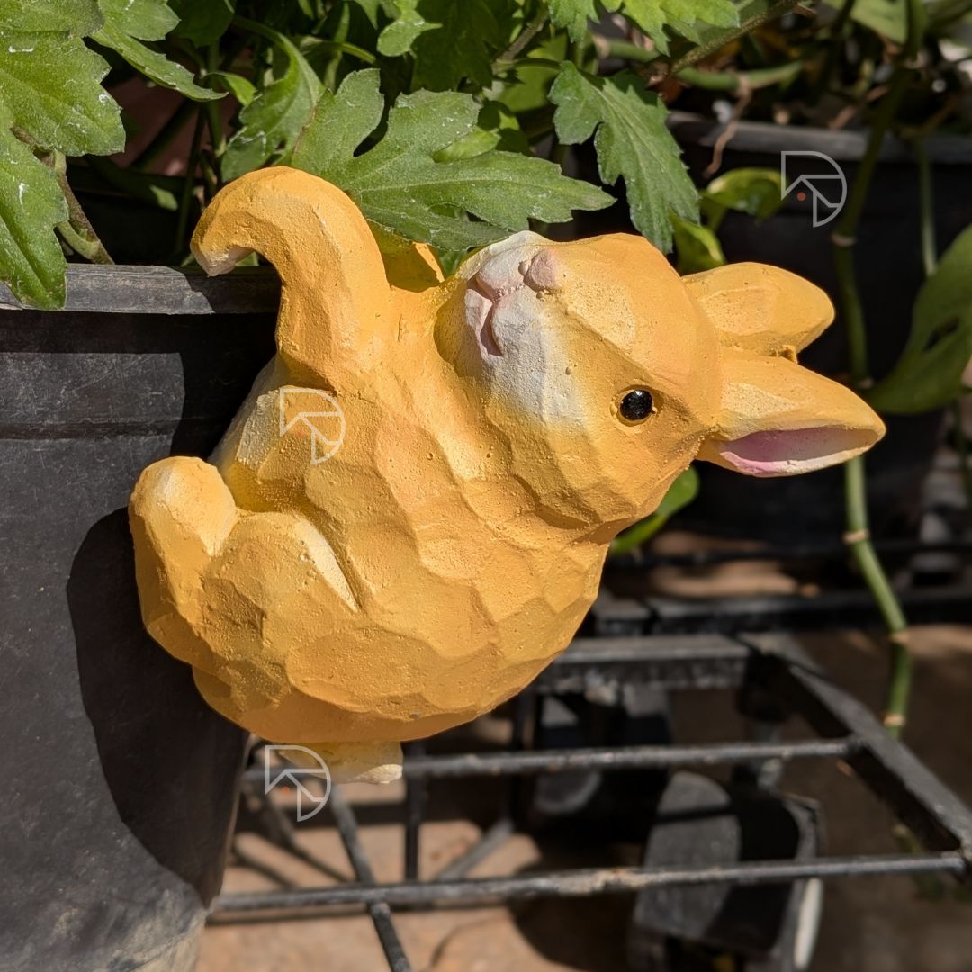 Hanging Cat Pot Hanger | Resin Climbing Cat Figurine | Pack of 2