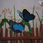 Rainbow Butterfly Garden Stake — Decorative Fluttering Butterfly for Garden & Lawn