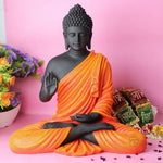 Harmony Orange Blessing Buddha Statue (15 inch) - The Decorshed