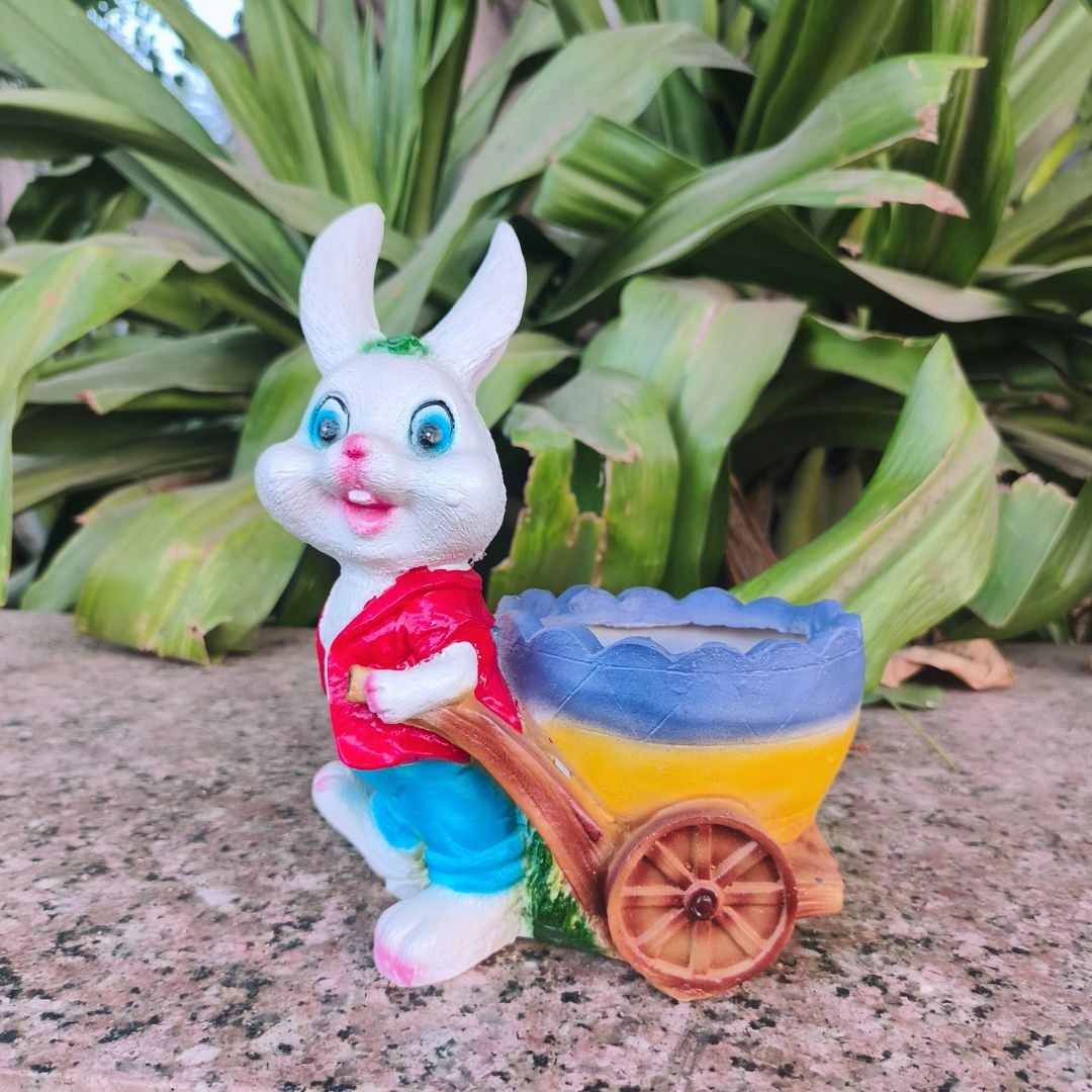 Rabbit Pulling Cart Garden pots