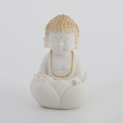 Marble Buddha Idol (Set of 2)