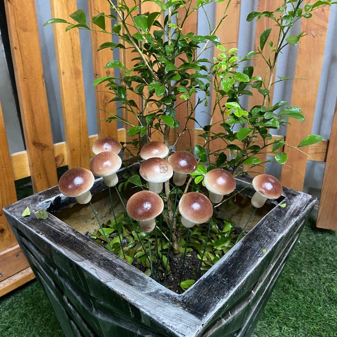 Big Mushroom Garden Stakes - The Decorshed