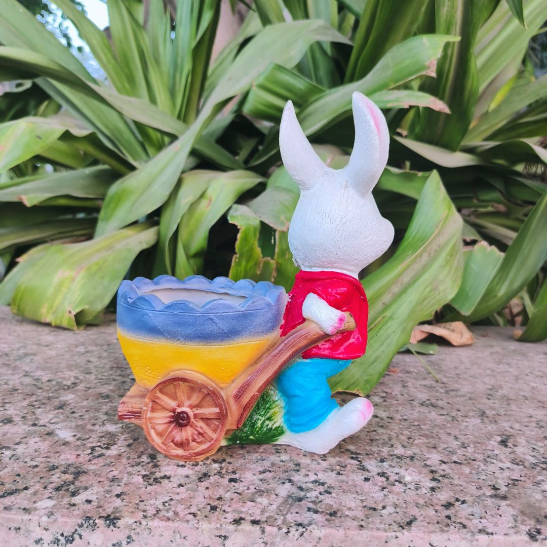 Rabbit Pulling Cart Garden pots