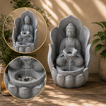 Buddha Water Fountain Statue — Meditating Buddha in Lotus Hand for Home & Garden