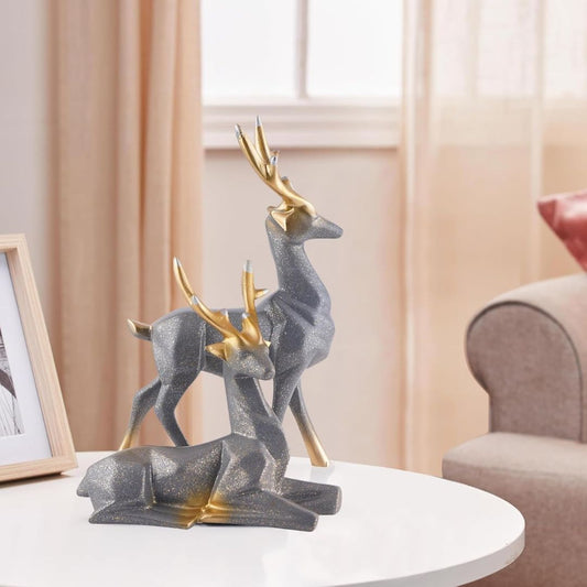 Elegant Deer Statues (Set of 2)