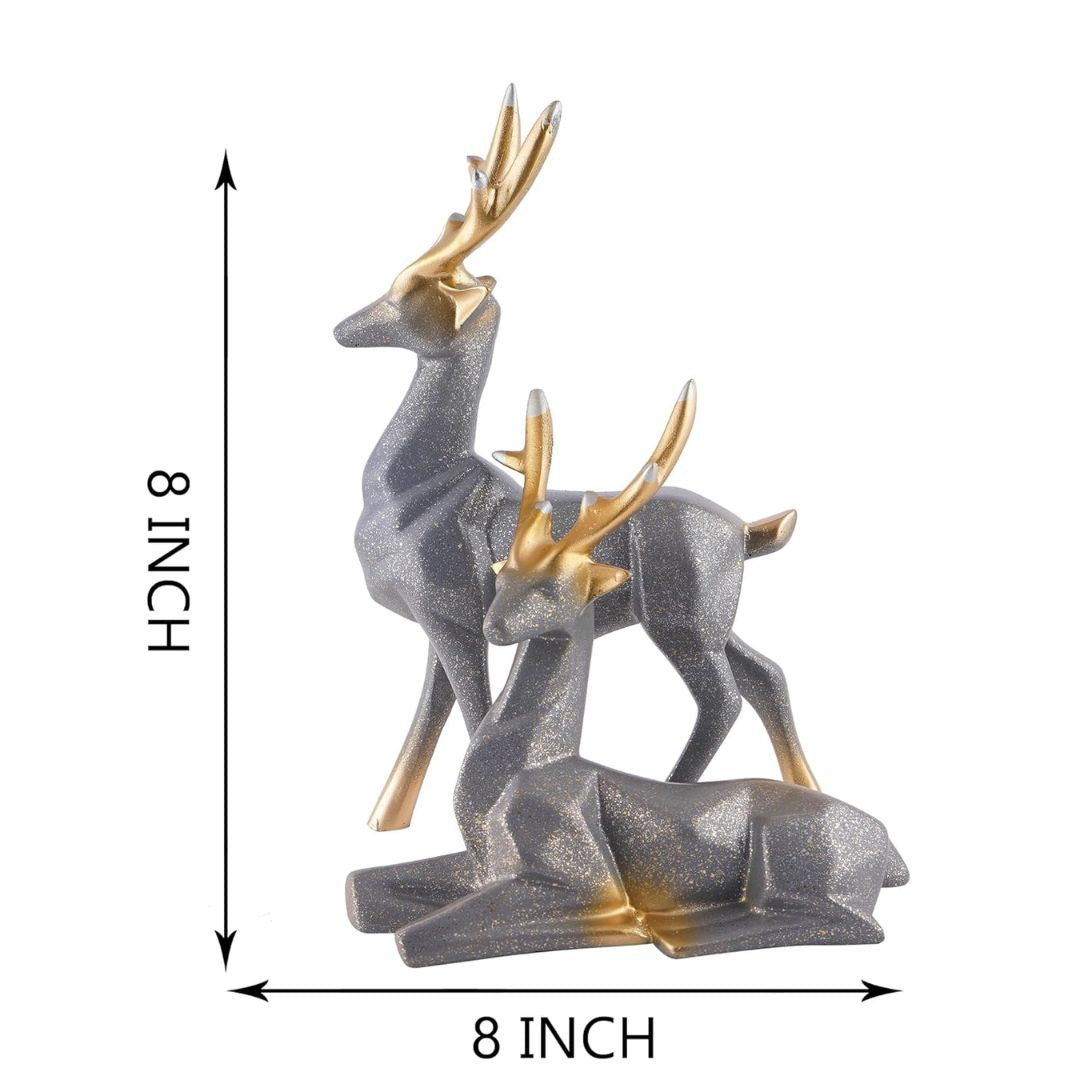 Elegant Deer Statues (Set of 2)