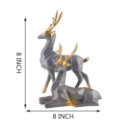 Elegant Deer Statues (Set of 2)