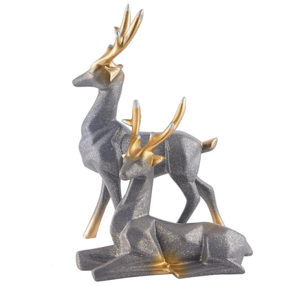 Elegant Deer Statues (Set of 2)