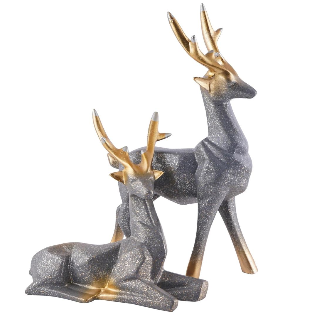 Elegant Deer Statues (Set of 2)