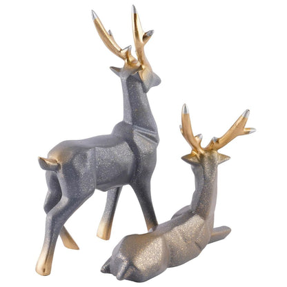Elegant Deer Statues (Set of 2)