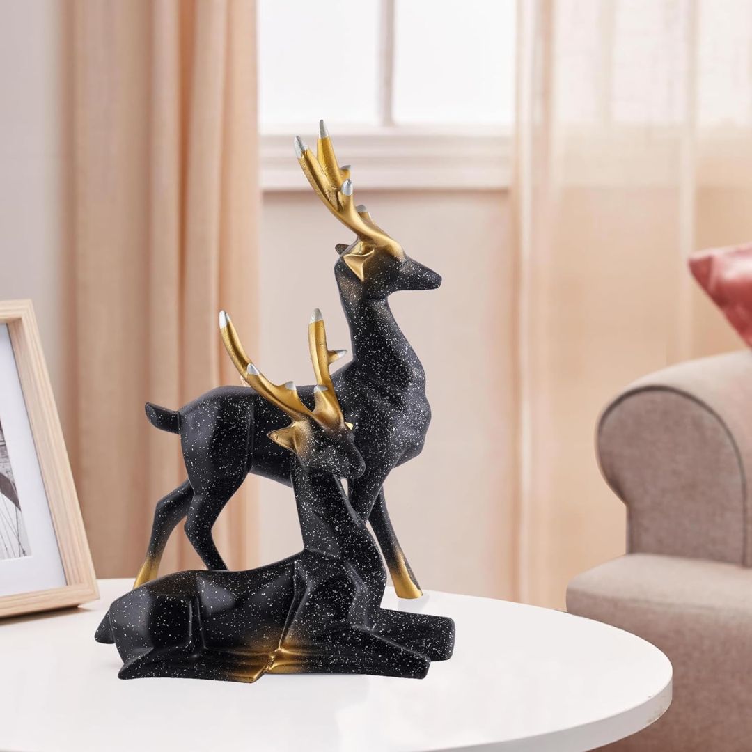 Elegant Deer Statues (Set of 2)