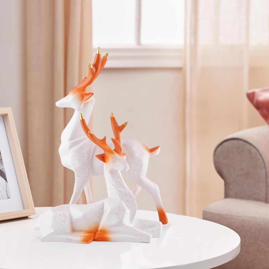 Elegant Deer Statues (Set of 2)