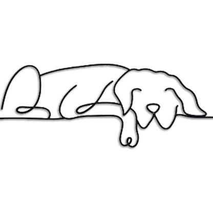 Minimalist Dog Wire Wall Art -    The Decorshed