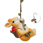 Swing Rabbit Cute Resin Hanging Showpiece