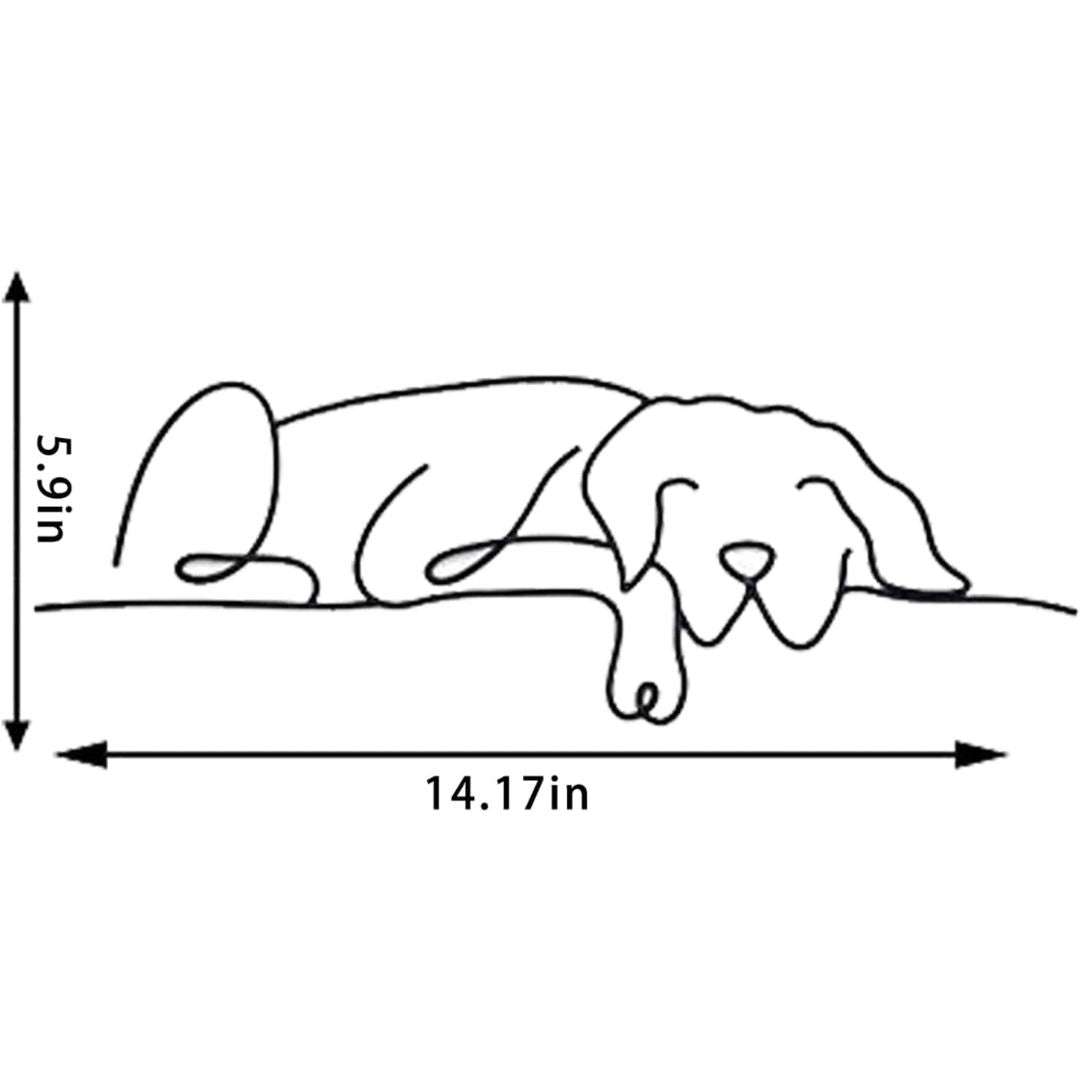 Minimalist Dog Wire Wall Art -    The Decorshed