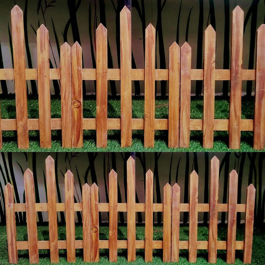 Wooden Garden Grill & Room Divider – 3-Panel Classic Folding Fence for Indoor & Outdoor Use