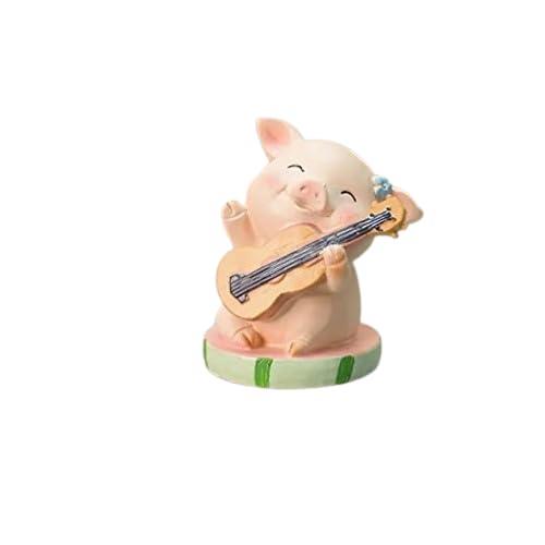 Pig playing Violin for Tray Decor