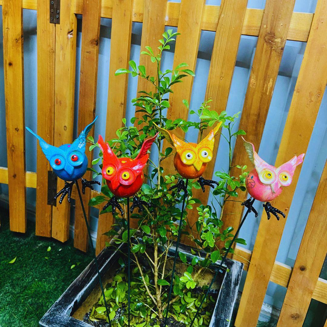 Owl Garden Stakes - The Decorshed