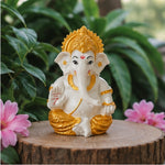 Gold Plated Ganesha Idol for Home & Office Decor