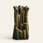 Bamboo Water Fountain with LED - Cascading Outdoor Bamboo Fountain