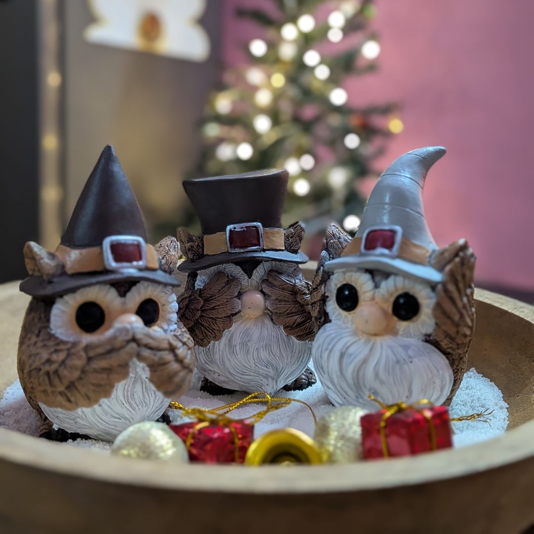 Gnome Trio Figurines