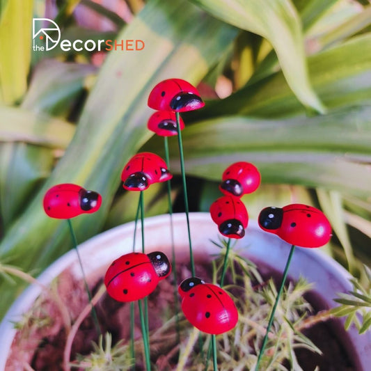 Ladybug Garden Stakes