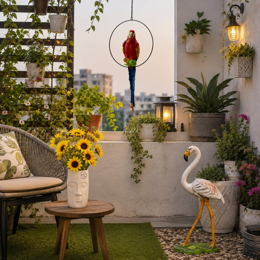 Garden Statement Set | Flamingo & Parrot Focal Point Combo