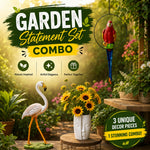 Garden Statement Set | Flamingo & Parrot Focal Point Combo