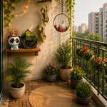 Balcony Decor Set | Compact Hanging & Planter Combo