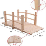 Wooden Bridge for Garden Decor - The Decorshed