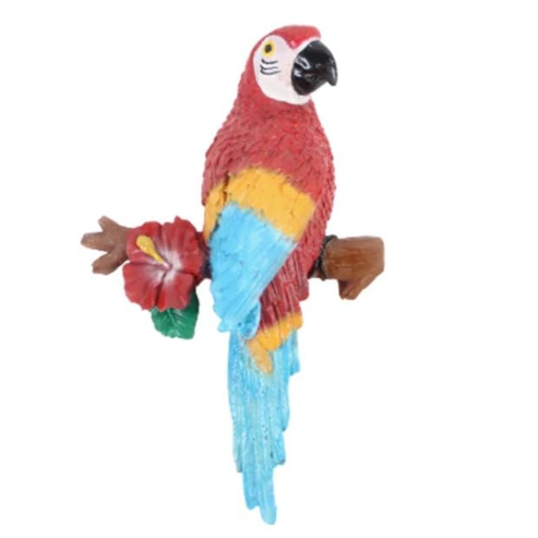 Red Wall Parrot Decor for Outdoor & Garden Spaces