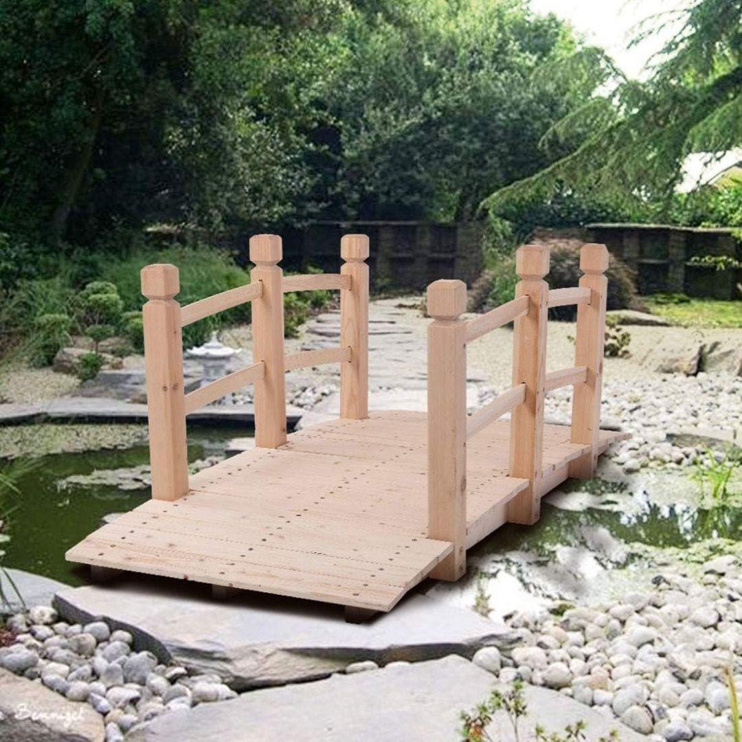 Wooden Bridge for Garden Decor - The Decorshed