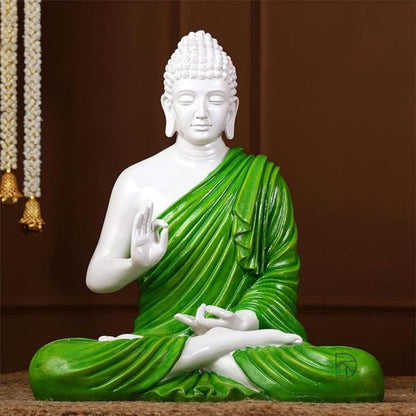 Green Tranquility Buddha Statue