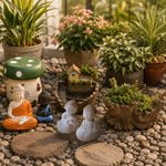 The Zen Sanctuary Set — Buddha Fountain & Meditation Corner Bundle