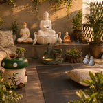 The Zen Sanctuary Set — Buddha Fountain & Meditation Corner Bundle