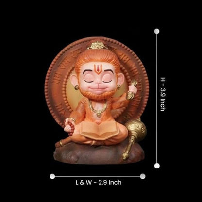NRSON Lord Hanuman JI Idol for Car Dashboard, Hanuman Ji Murti for Home & Office Décor, Bajrang Bali Statue for Puja & Gift, Spiritual Showpiece for Positive Vibes & Protection Size 3.8 NRSON Lord Hanuman JI Idol for Car Dashboard, Hanuman Ji Murti for Home & Office Décor, Bajrang Bali Statue for Puja & Gift, Spiritual Showpiece for Positive Vibes & Protection Size 3.8