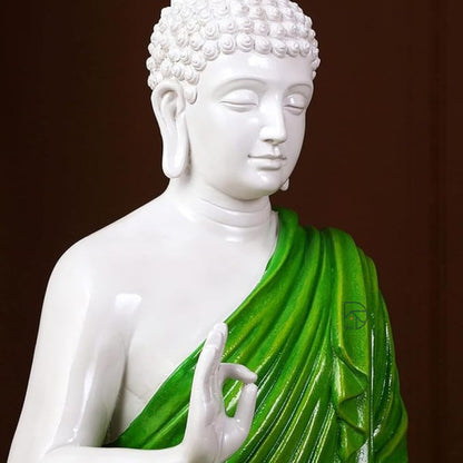 Green Tranquility Buddha Statue