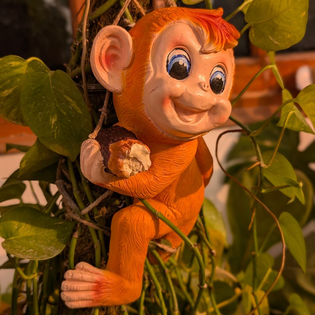 Cute Climbing Monkey Wall Decor